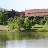 Lincoln Land Community College Photo - Menard and Sangamon Halls, the main instructional buildings at Lincoln Land Community College, feature a beautiful outdoor gathering and study area on a lake.