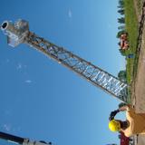 Lakeshore Technical College Photo #9 - LTC student Andrew Hrlevich participates in the installation of LTC's third campus wind turbine in June 2010.