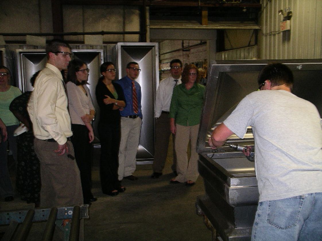 Pittsburgh Institute of Mortuary Science Inc Photo - Students visit casket company as part of curricular studies