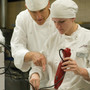 New England Culinary Institute Photo - Chef John Barton with a NECI student.