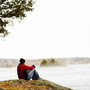Vermilion Community College Photo #2 - A student taking a break from studying at one of the local lakes.